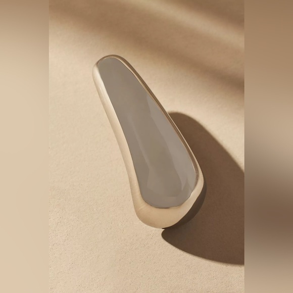 Silver Drop Statement Earrings - Picture 7 of 8